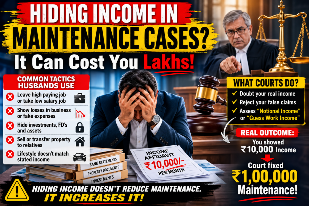 How Husband income can be assessed by guess work and why it is a disaster for husbands?